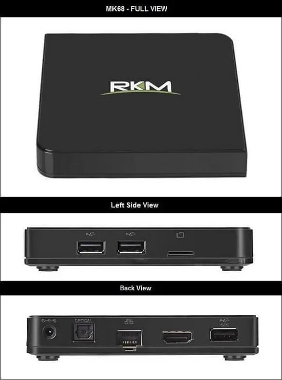Rikomagic MK68 Mini PC TV Box Views