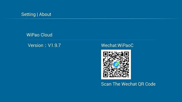 Wipao S3 Android Projector about