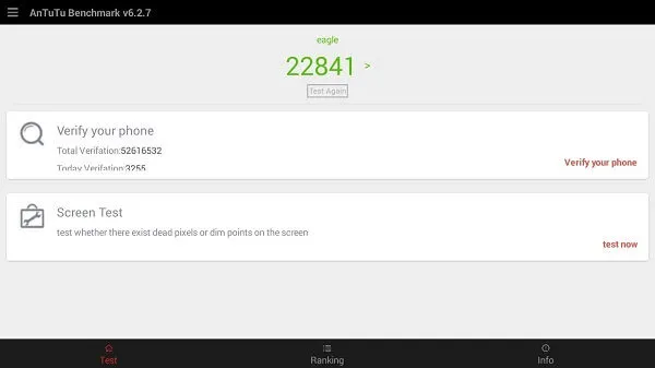 Wipao S3 Android Projector antutu 1