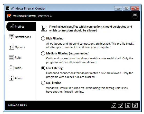 Windows Firewall Control