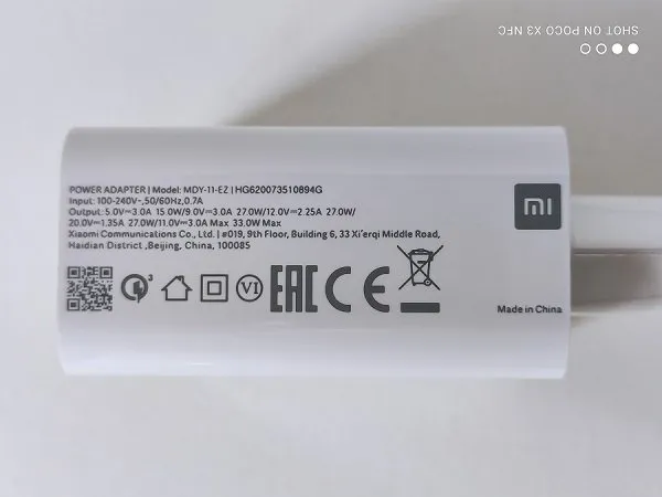 POCO X3 Charger 01 POCO X3 Charger 01