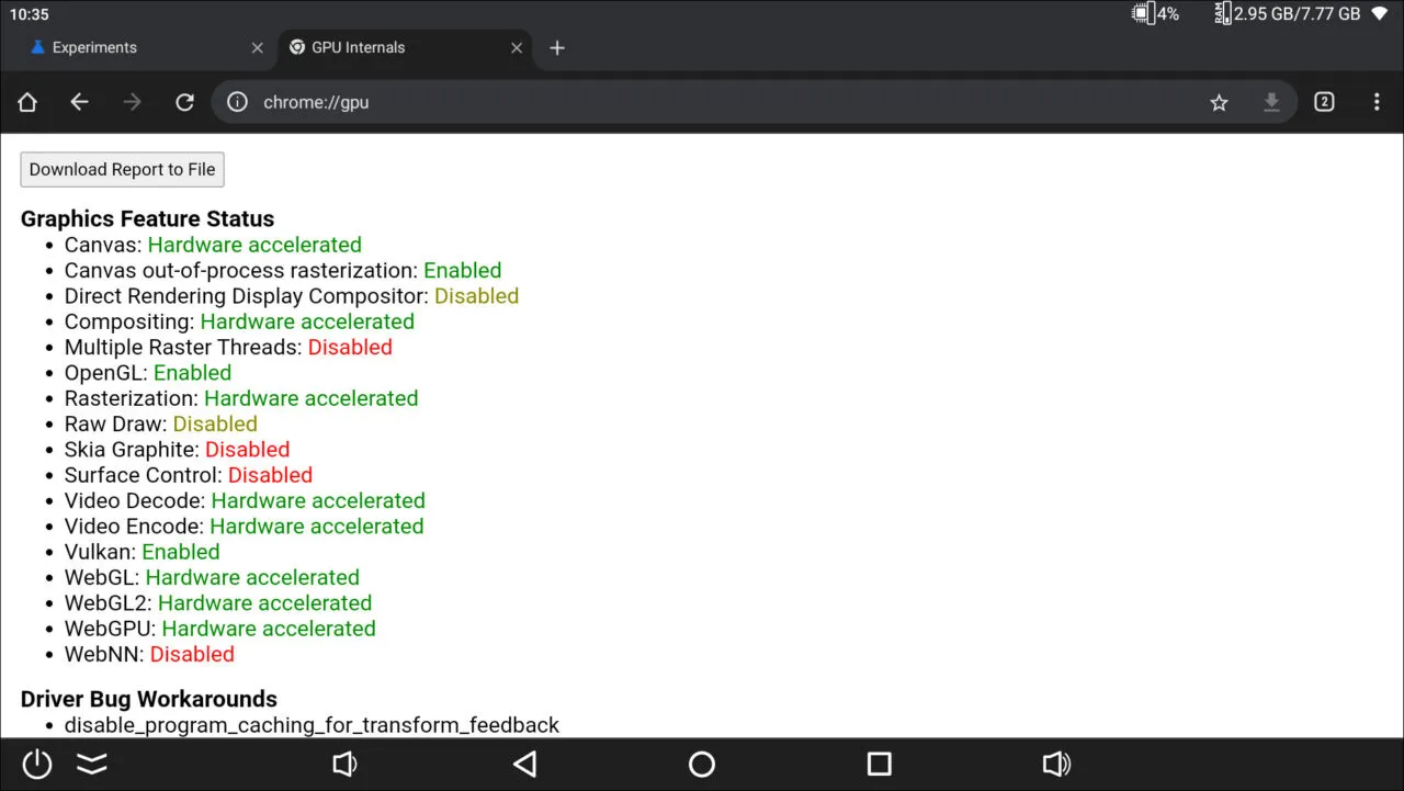 Ugoos SK1 Hardware Acceleration