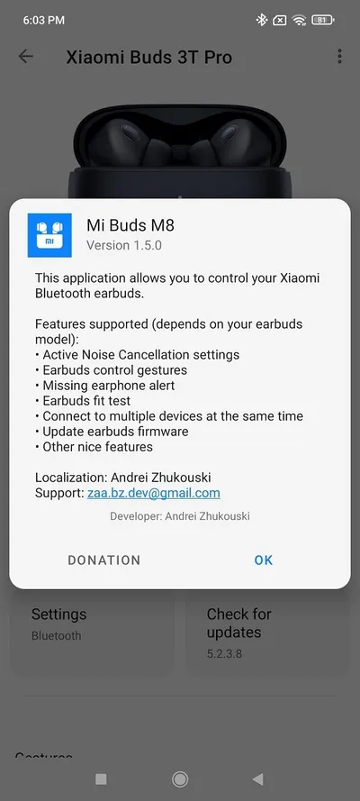 Xiaomi Buds 3t Pro M8 App 1