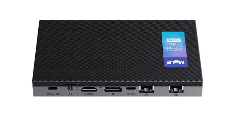 MeLE Quieter DL, Fanless mini–PC Powered by Intel features 2×2.5G GbE ports. MeLE QuieterDL