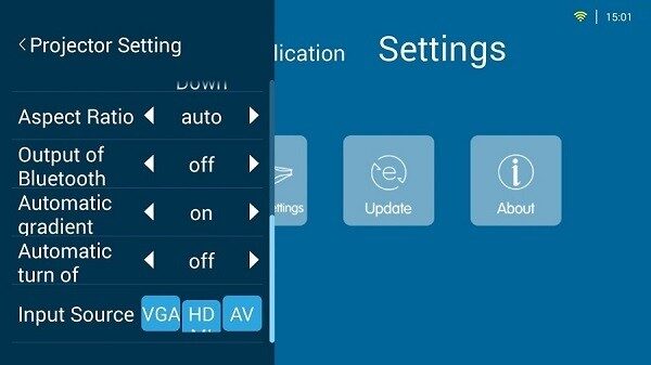 Wipao S3 Projector settings 1 Wipao S3 Projector settings 1