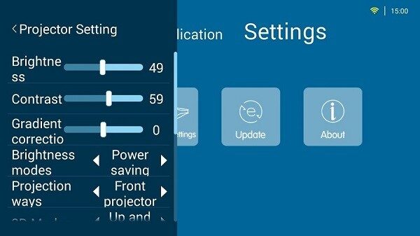 Wipao S3 Projector settings 3 Wipao S3 Projector settings 3