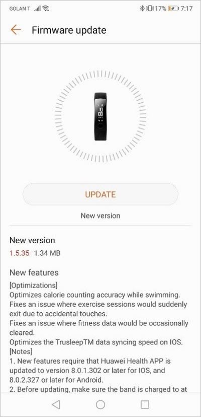 Honor Band 3 Firmware Updating 1 Honor Band 3 Firmware Updating 1