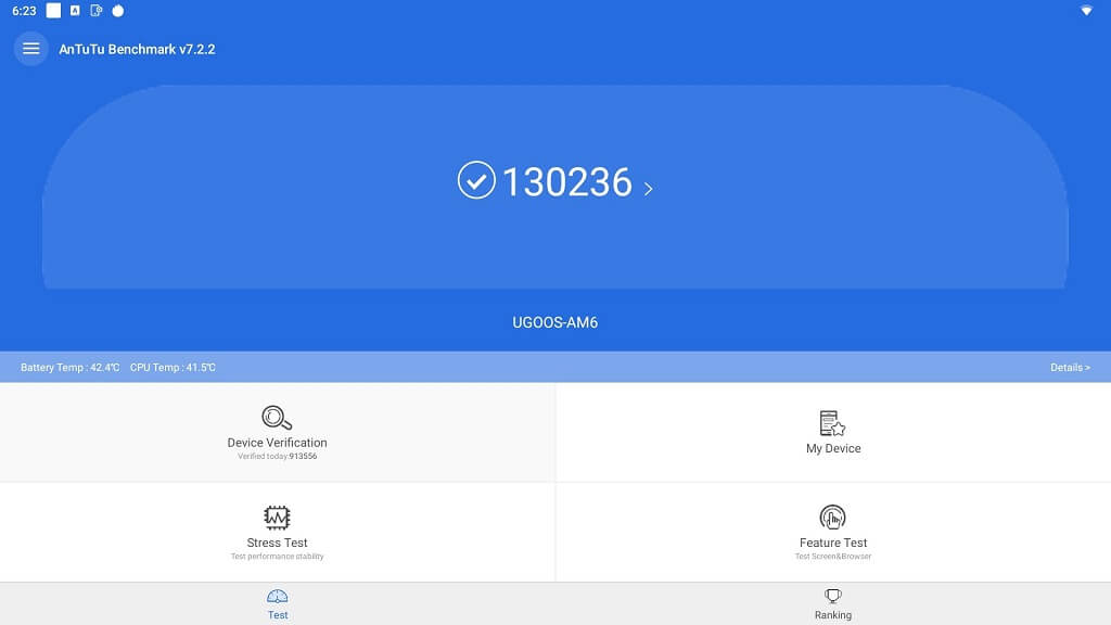 Ugoos AM6 AnTuTu P1