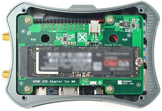 NanoPi M4 Gets a Highly Effective Metal Case w/Cooling Fan - nanopi-m4-metal-case