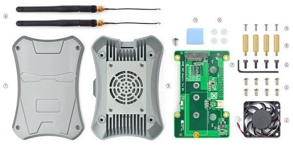 NanoPi M4 Gets a Highly Effective Metal Case w/Cooling Fan - nanopi-m4-metal-case