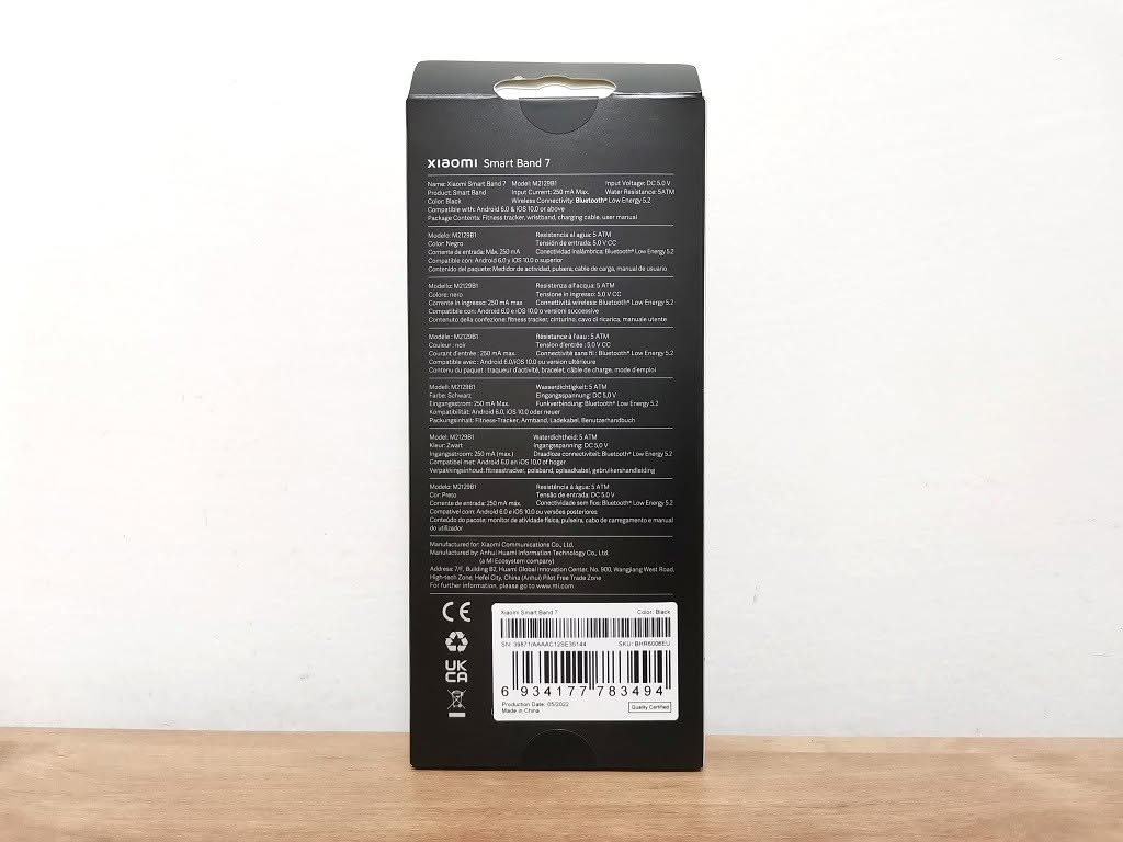 Xiaomi Smart Band 7 Package 5 Xiaomi Smart Band 7 Package 5