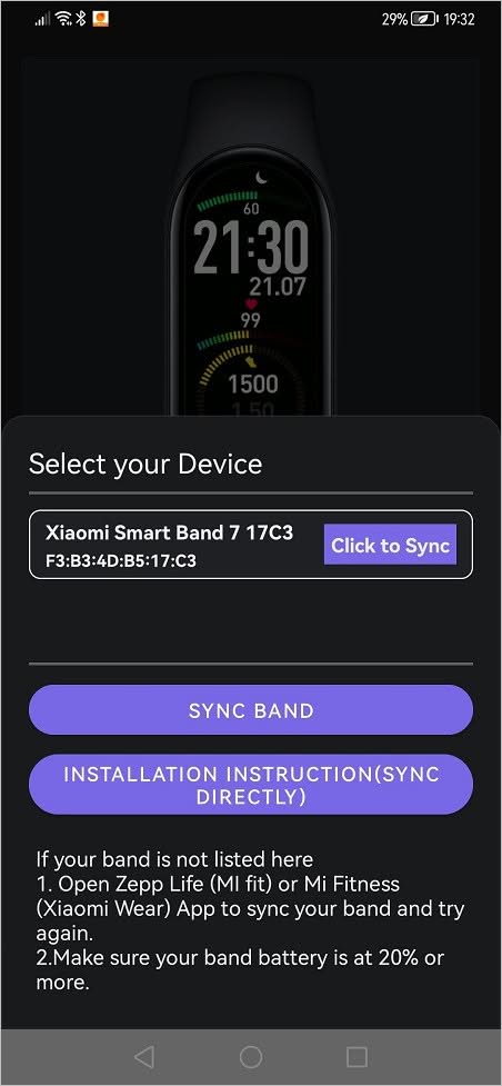 Mi Band 7 Watch Faces 06