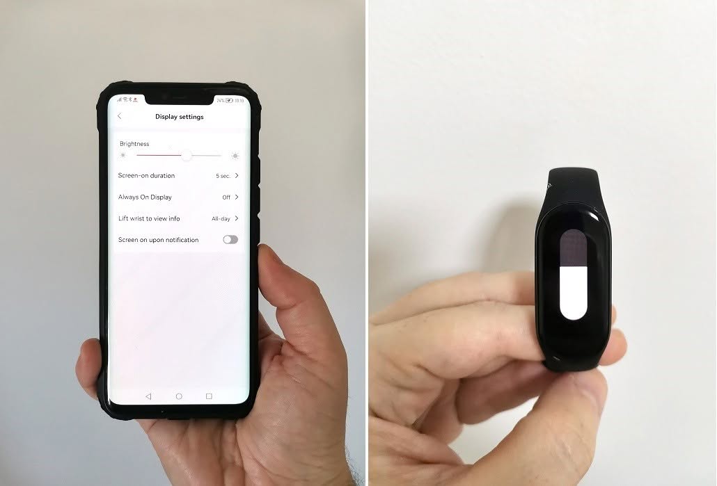 Xiaomi Smart Band 7 Display Edjust