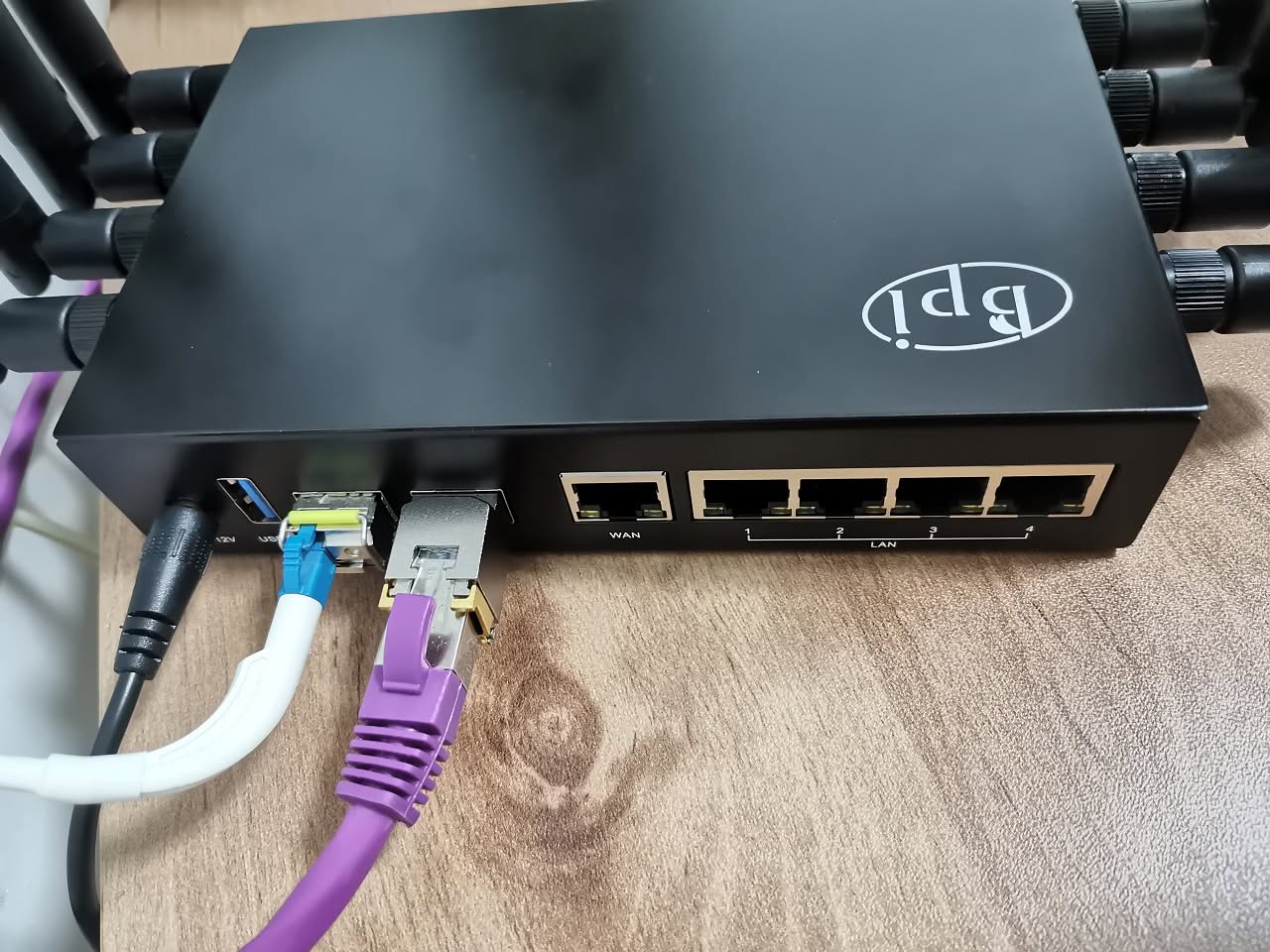 Banana Pi R3 Sfp Rj45 Test3