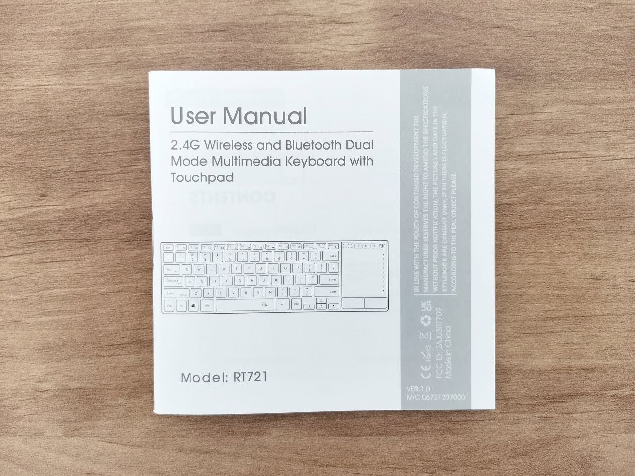 K22 Wireless Keyboard Unbox 5