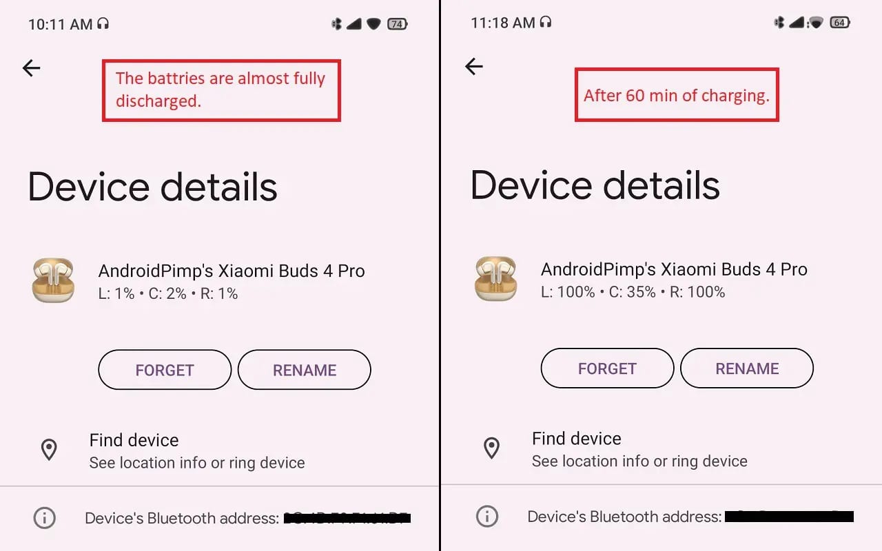Xiaomi Buds 4 Pro Charging5