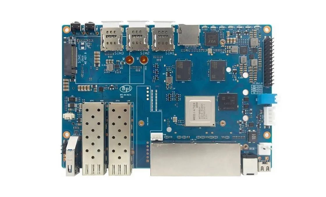 Banana Pi BPI-R4 Review: Wi-Fi 7 OpenWrt Router board with dual SFP+ ports