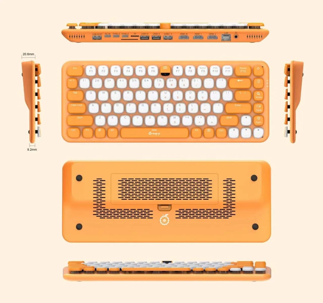 Orange Pi 600 specs revealed: A compact Intel PC built into a keyboard, featuring an Intel N150 processor - orange-pi-600