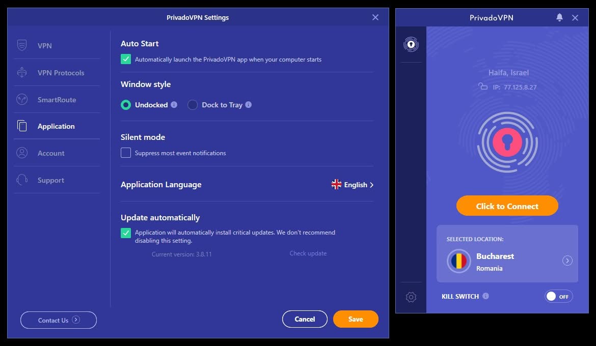 PrivadoVPN Win Client 4 PrivadoVPN Win Client 4