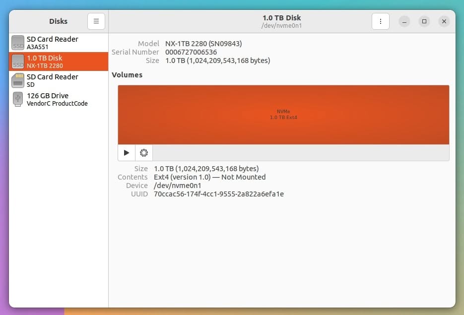 Orange Pi 4 NVMe Test 1